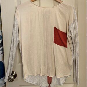 Anthropologie Dolan Left Coast Collection Long Sleeve Pocket Top